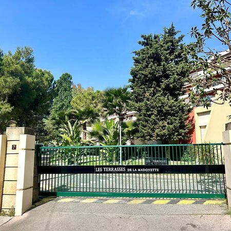 Appartement Luxe - 3 Pieces Avec Vue Mer, Piscine Et Tennis Nice Exterior photo