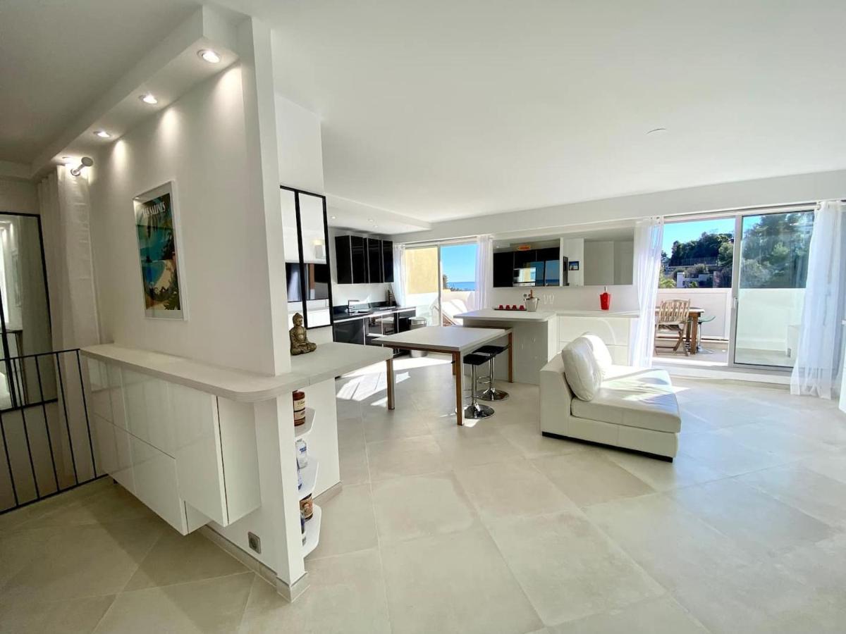 Appartement Luxe - 3 Pieces Avec Vue Mer, Piscine Et Tennis Nice Exterior photo